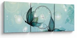 Slika - Modri ​​metulji (sa satom) (90x30 cm)