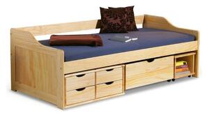 Krevet Houston 942Jednostruki, Svijetlo smeđa, 90x200, Drvo, Basi a doghePodnice za krevet, 96x209x65cm
