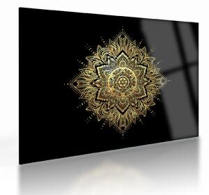 Staklena slika - Mandala bogastva (70x50 cm)