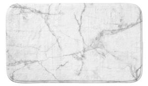 Bijela/siva tekstilna kupaonska prostirka 45x75 cm Marbre – douceur d'intérieur
