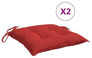 VidaXL Jastuci za palete 2 kom crveni 50 x 50 x 7 cm od tkanine Oxford