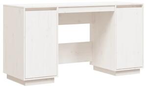 VidaXL Radni stol bijeli 140 x 50 x 75 cm od masivne borovine