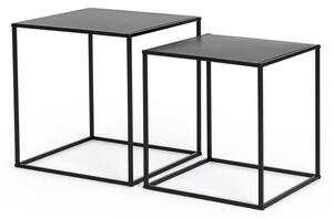 Crni metalni stolići za kavu u setu 2 kom 38x38 cm Alrik – Yes Everyday
