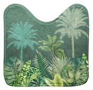 Zelena tekstilna kupaonska prostirka za WC 45x45 cm Vagabonde – douceur d'intérieur