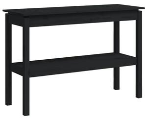 VidaXL Konzolni stol crni 110 x 40 x 75 cm od masivne borovine