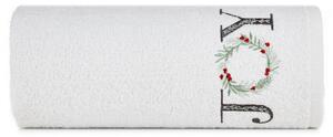 Pamučni božićni ručnik bijeli JOY Širina: 70 cm | Duljina: 140 cm