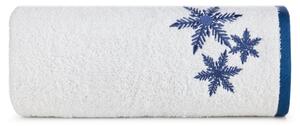 Pamučni ručnik s plavim božićnim vezom Širina: 70 cm | Duljina: 140 cm