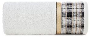 Pamučni božićni ručnik bijele boje s jacquard rubom Širina: 70 cm | Duljina: 140 cm