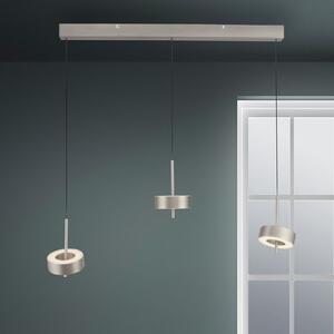 Q-Smart-Home Paul Neuhaus Smart LED viseća svjetiljka Q-Rotate, aluminij 3 žarulje., prigušiva, Metalik, Dnevni boravak/blagovaonica, Metal
