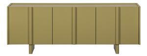 Zelena TV komoda od masivnog bora 152x53x46 cm Basu – WOOOD