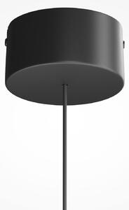 Maytoni LED viseća svjetiljka FLOAT, prozirna/crna, staklo/metal, Ø 20 cm, prigušiva, Providna, Dnevni boravak/blagovaonica, Staklo
