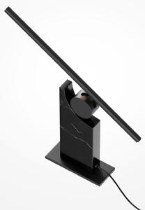 Maytoni LED stolna lampa MONUMENTO, crna, 42 cm, mramor/metal, prigušiva, Crno, Dnevni boravak/blagovaonica, Mramor