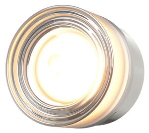 Maytoni OLO LED zidna svjetiljka, platina/prozirno glatko, Ø 13 cm, CCT, Metalik, Dnevni boravak/blagovaonica, Staklo