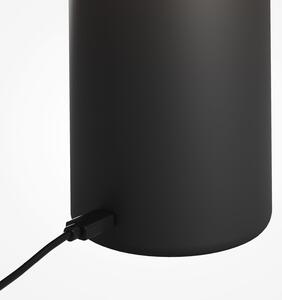 Maytoni Topo LED punjiva stolna lampa, crna, visina 20 cm, metalni prigušivač, prigušiva, Crno, Dnevni boravak/blagovaonica, Metal