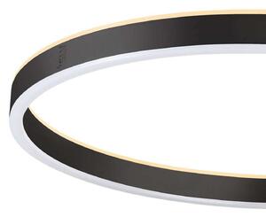SLV One ravna LED podna svjetiljka, crna, 2700/3000 K, prigušiva, Crno, Dnevni boravak/blagovaonica, Metal