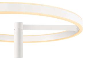 SLV One ravna LED podna svjetiljka, bijela, 2700/3000 K, prigušiva, Bijela, Dnevni boravak/blagovaonica, Metal