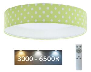 LED Prigušiva svjetiljka GALAXY KIDS LED/24W/230V točkice zelena/bijela + DU