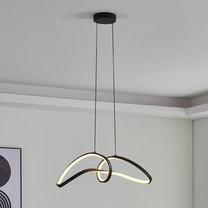 EGLO connect LED viseća svjetiljka Calarossa-Z, crna, aluminij, prigušiva, Crno, Dnevni boravak/blagovaonica, Aluminij