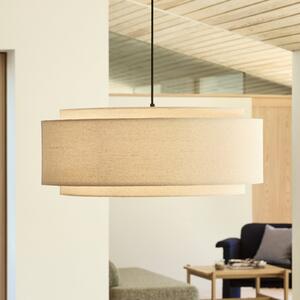 Hübsch HÜBSCH viseća lampa od sobolje, boje pijeska, Ø 60 cm, tkanina, prigušiva, Bež, Dnevni boravak/blagovaonica, Tkanina / tekstil
