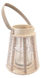 Lanterna s šljokicama CONE GLAM 22 cm, bijela