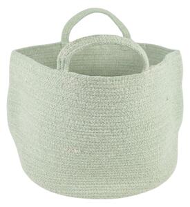 Košara za pohranu s ručkama COTTON HAVEN 35x35 cm - više boja Boja: Svijetlo zelena