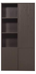 Tamno smeđa modularna škrinja za pohranu od masivnog bora 108x215 cm Meggy – WOOOD