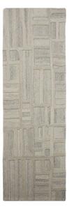 Sivo-bež ručno rađena vunena staza 80x300 cm Elva – Flair Rugs