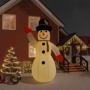 VidaXL Božićni snjegović na napuhavanje s LED svjetlima 455 cm