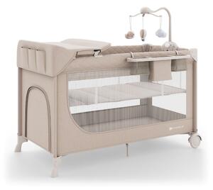 Kinderkraft Putni krevetić LEODY UP, Beige s dodacima