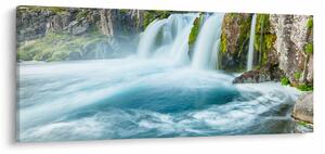 Slika - Stijene sa slapovima (120x50 cm)