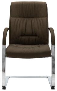 VidaXL Konzolna uredska stolica od tkanine smeđa