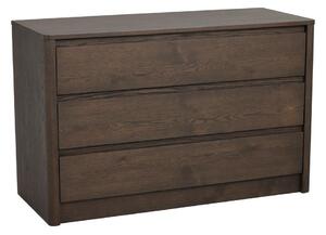 Komoda u dekoru hrasta u tamnoj prirodnoj boji 110x70x45 cm Melstone – Rowico