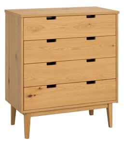 Komoda od punog hrasta u prirodnoj boji 75x85x38 cm Garrison – Rowico