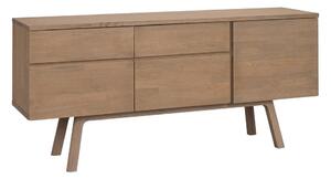 Komoda od punog hrasta u prirodnoj boji 170x77x42 cm Cleardale – Rowico
