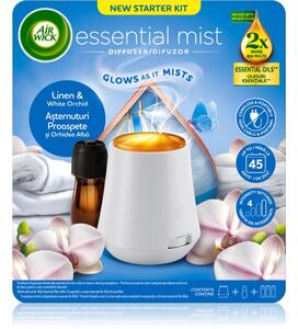 Air Wick Essential Mist Linen & White Orchid aroma difuzer s punjenjem 1 kom