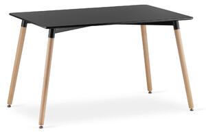 AKCIJA Crni blagovaonski stol ADRIA 120x80 cm II. klasa