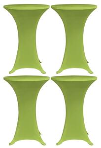 VidaXL Rastezljivi stolnjak 4 kom 60 cm zeleni