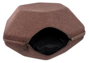Ružičasti plišani krevet za mačke 47x53 cm Magic Cat Hexagon – Plaček Pet Products