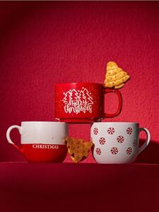 Sinsay - Božićna kamena šalica s natpisom „Merry Christmas“