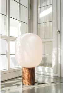 Tamno smeđa stolna lampa sa staklenim sjenilom (visina 44 cm) Skene – Markslöjd