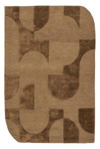 Smeđi tepih od mješavine vune 170x240 cm Livo – WOOOD