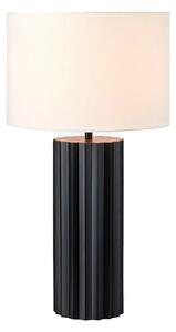 Crna stolna lampa s tekstilnim sjenilom (visina 60 cm) Hashira – Markslöjd