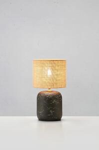 Crna/u prirodnoj boji stolna lampa sa sjenilom od jute (visina 45 cm) Montagna – Markslöjd