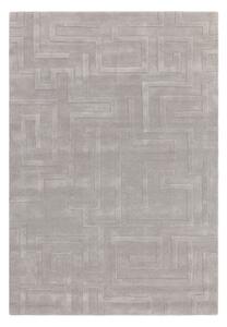 Svijetlo sivi vuneni tepih 120x170 cm Maze – Asiatic Carpets
