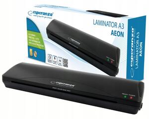 265w laminator a3 za kaširanje crne + a3 folija aeon