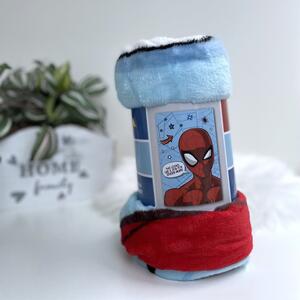 Crveno-plava deka za bebe od mikropliša 100x150 cm Spiderman – Jerry Fabrics
