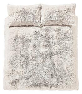 Bijela posteljina za krevet za jednu osobu od mikropliša 135x200 cm Cuddly – Catherine Lansfield