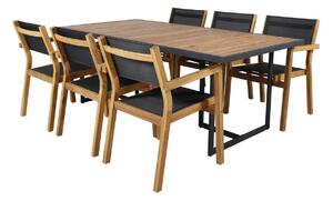 Set stola i stolica Dallas 2919Tekstil, Drvo