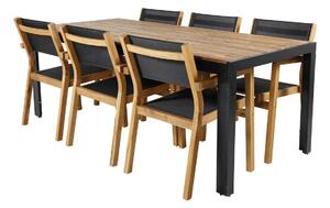 Set stola i stolica Dallas 2940Tekstil, Drvo