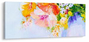 Slika - Cvijeće, oslikano (120x50 cm)